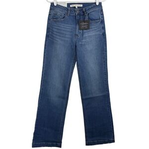 Define Your Inspiration DYI Womens High‎ Rise Wide Leg Light Wash Denim Jeans 27